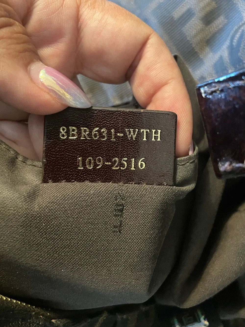 Fendi Mia Monogram Canvas Hobo with Chain Strap and Silver Plaque